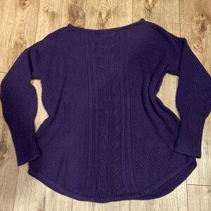 Chaps purple sweater Sz L